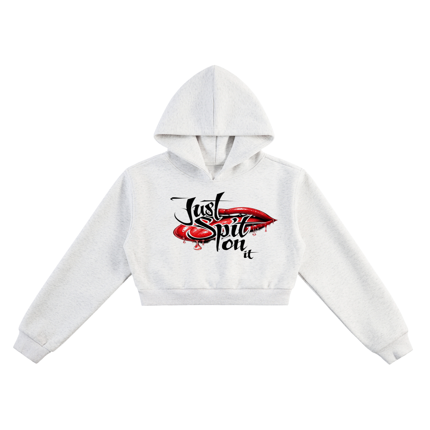 Just Spit on It Cropped Hoodie