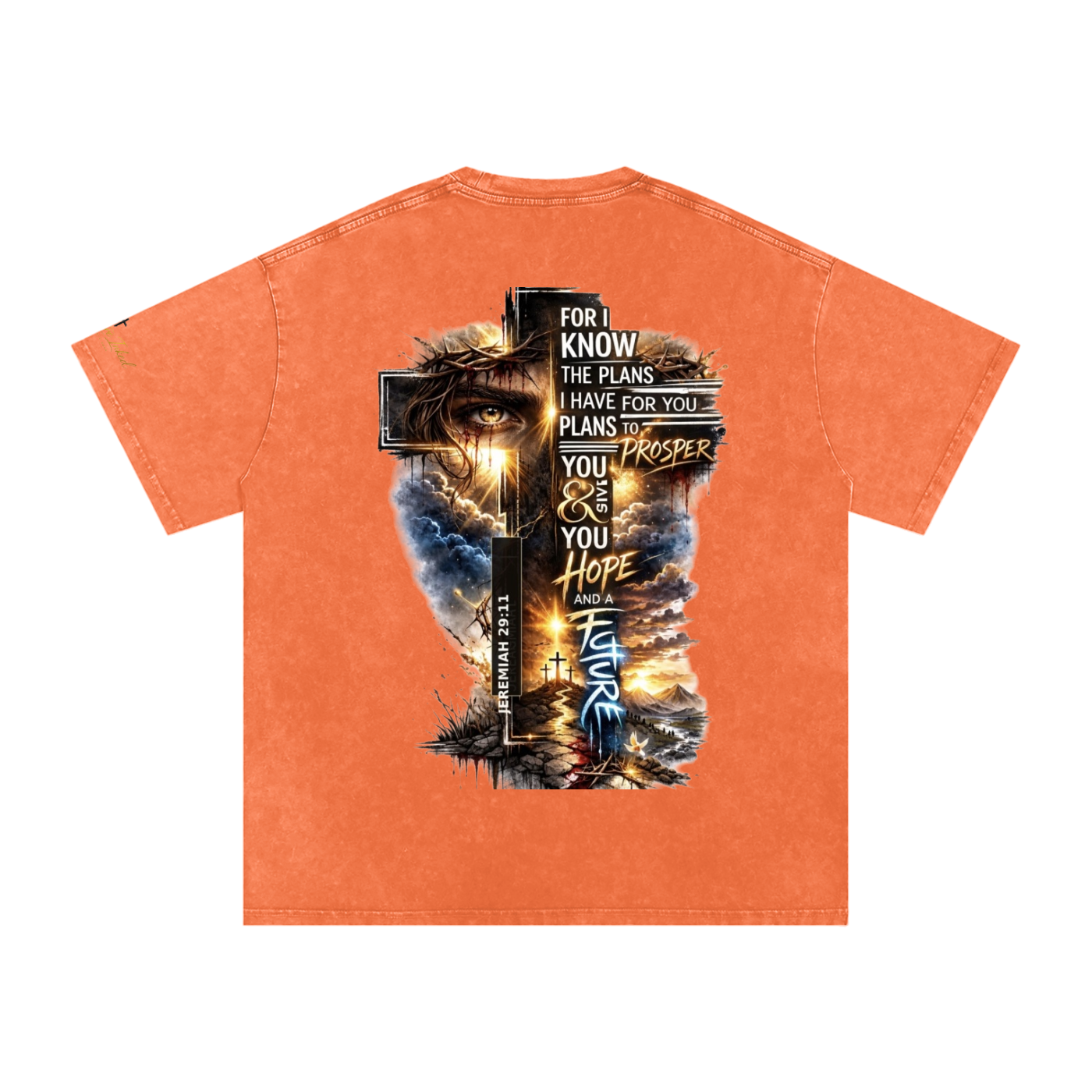 Snow Washed Oversized Cotton T-Shirt