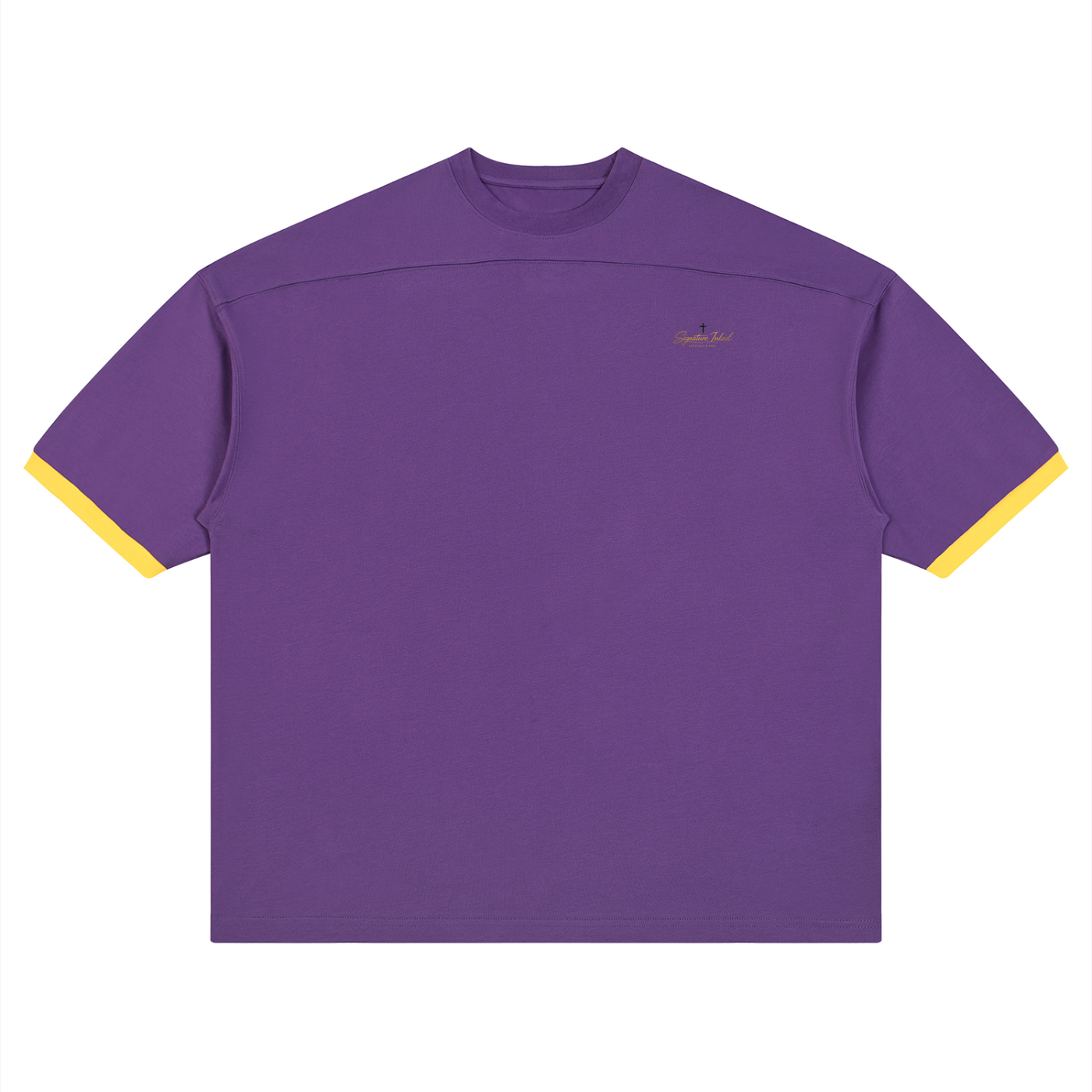 Color Block Drop Shoulder Street T-Shirt
