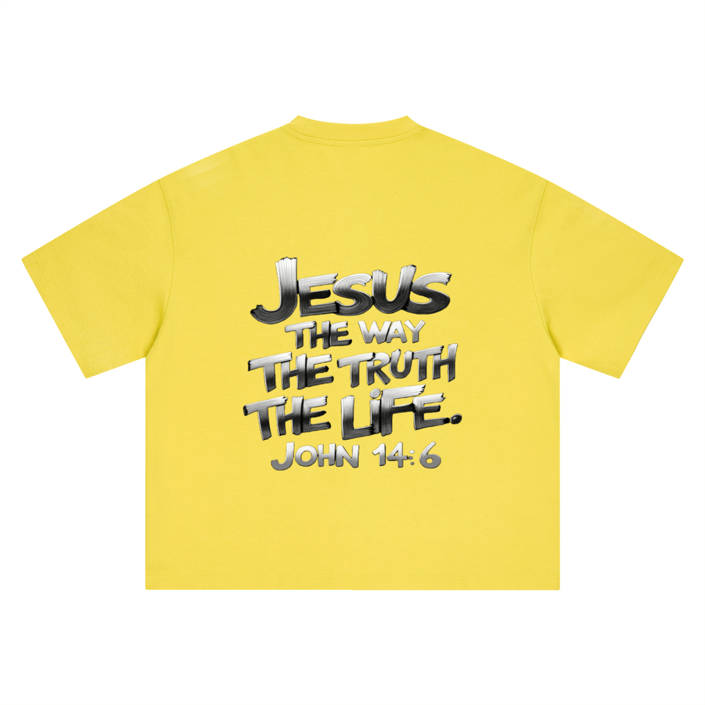 Boxy Oversized  John 14:6 T-Shirt