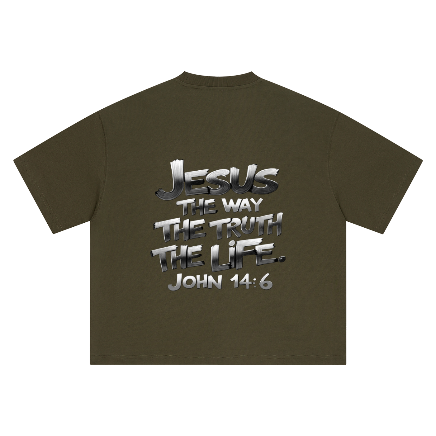Boxy Oversized  John 14:6 T-Shirt