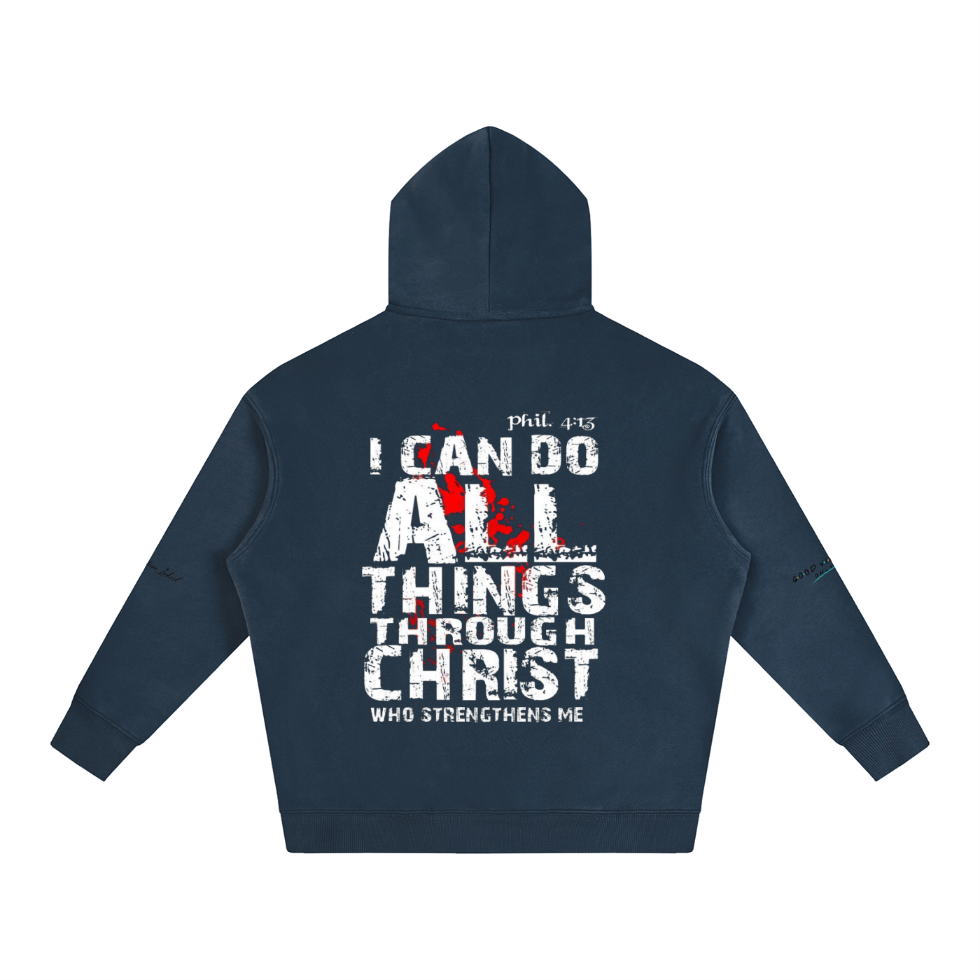 Philippians 4:13 Oversize Fleeced Hoodie