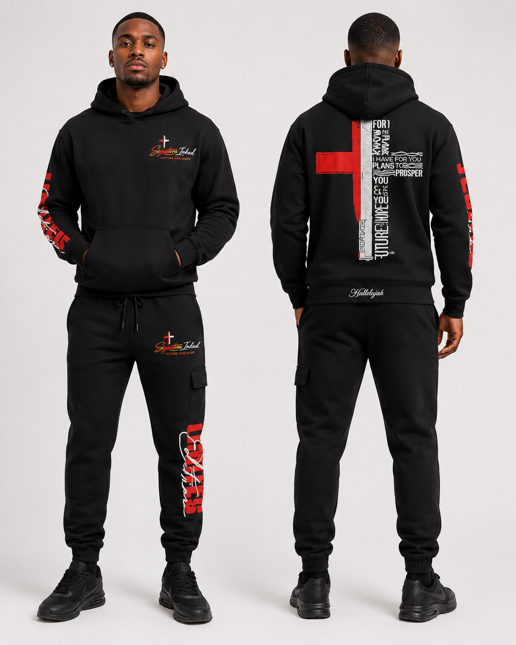 Jeremiah 29:11 Signature Inked Hoodie Set