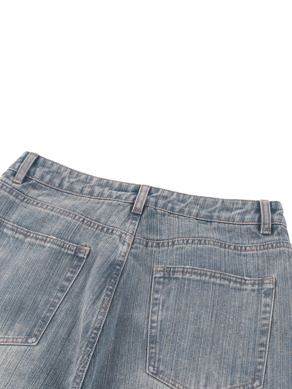 Vintage Wash Distressed Denim Jeans