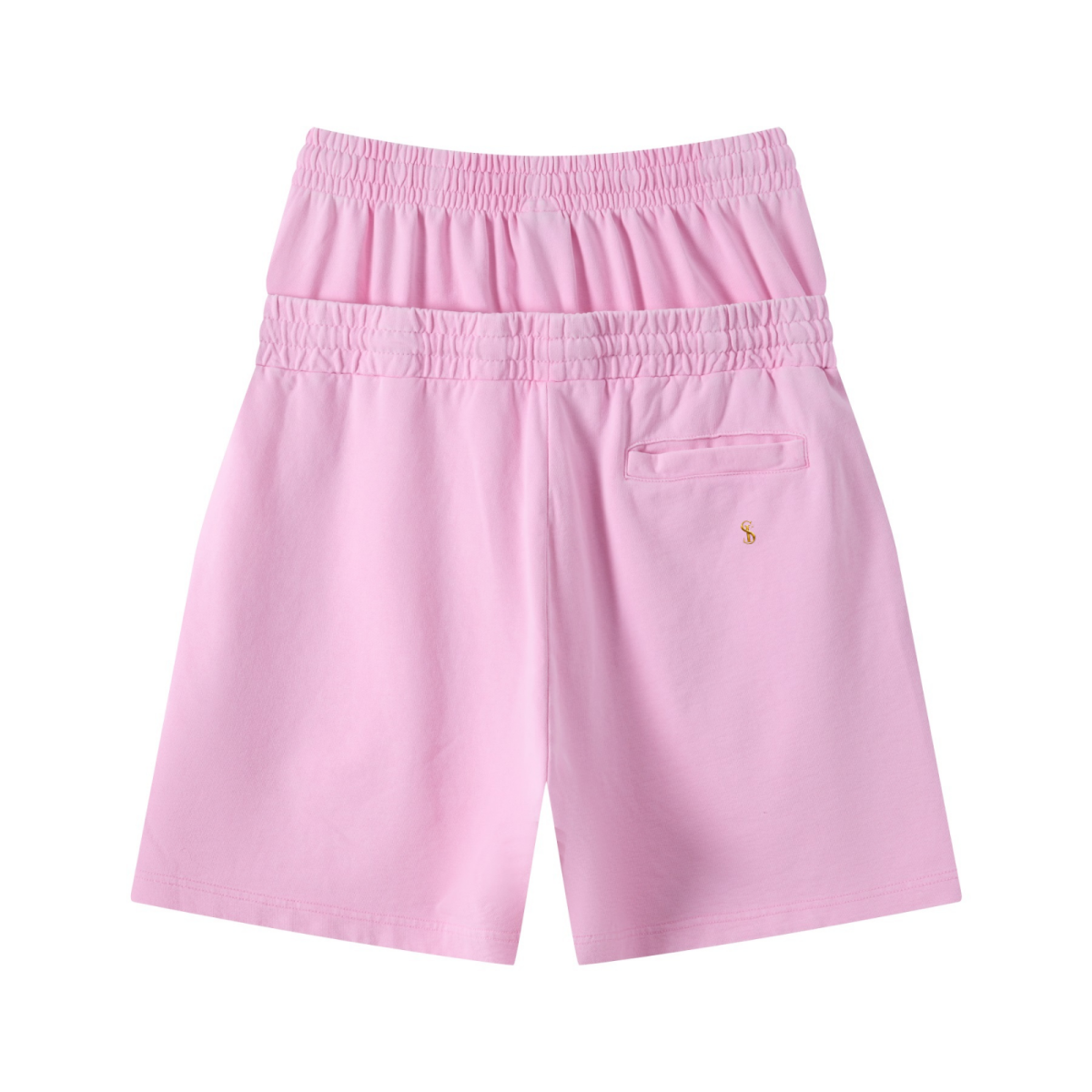 320GSM Heavyweight Cotton Slub Snow Wash Relaxed Fit Shorts Vintage Peach Pink