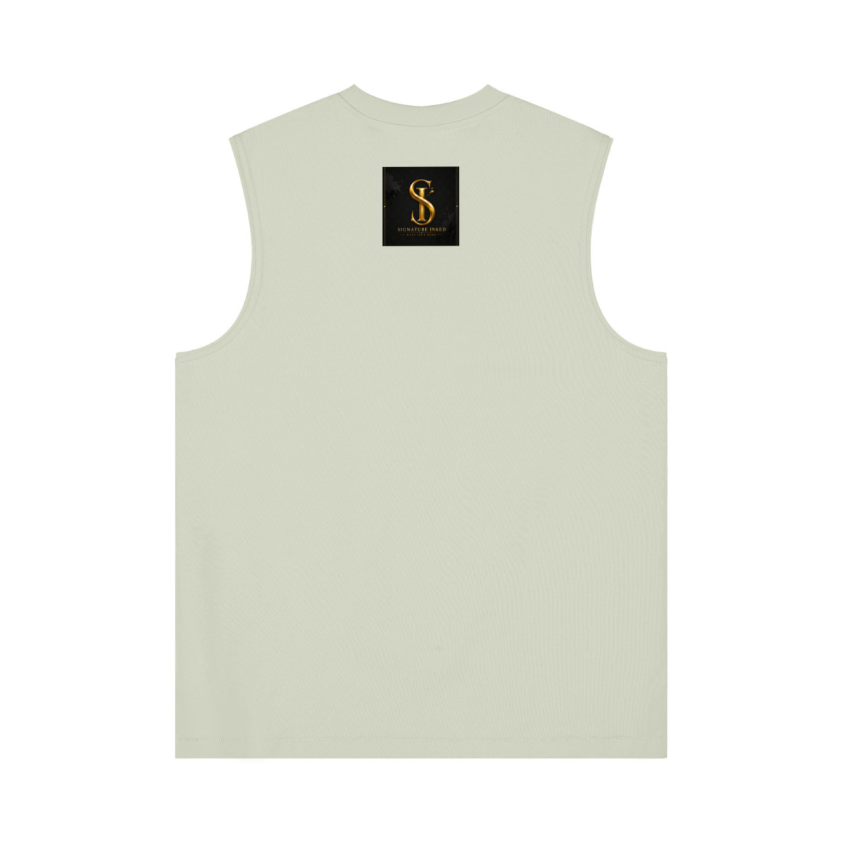230GSM Unisex Ice-Feel Cooling Solid-Color Crew Neck Tank Top Light Green