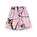 240GSM Unisex Branch Print Relaxed Fit Quick-Dry Cotton Shorts Light Pink