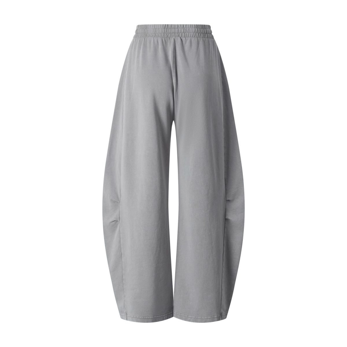 320GSM Heavyweight Cotton Slub Snow Wash Curved Leg Pants Vintage Heather Gray