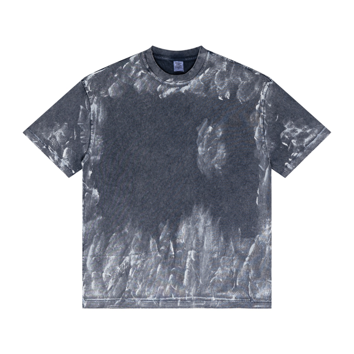 260GSM Unisex Painted Pigment-Wash T-shirt Royal Blue