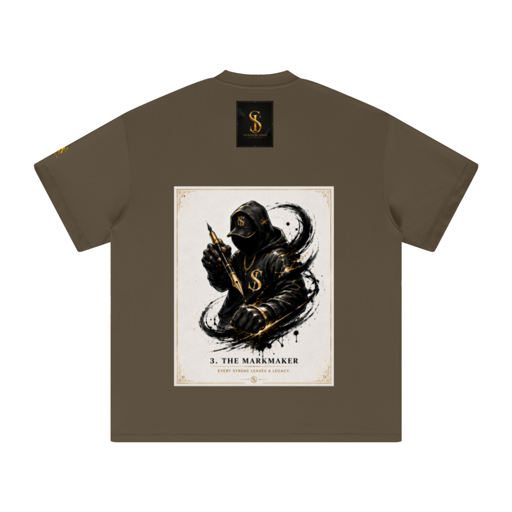 305GSM Unisex FOG Earth-Tone 20-Color Drop-Shoulder T-shirt Brown