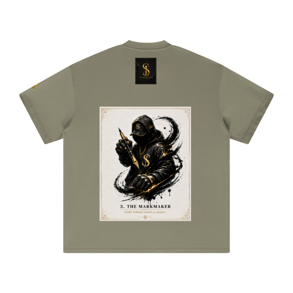 305GSM Unisex FOG Earth-Tone 20-Color Drop-Shoulder T-shirt Light Green