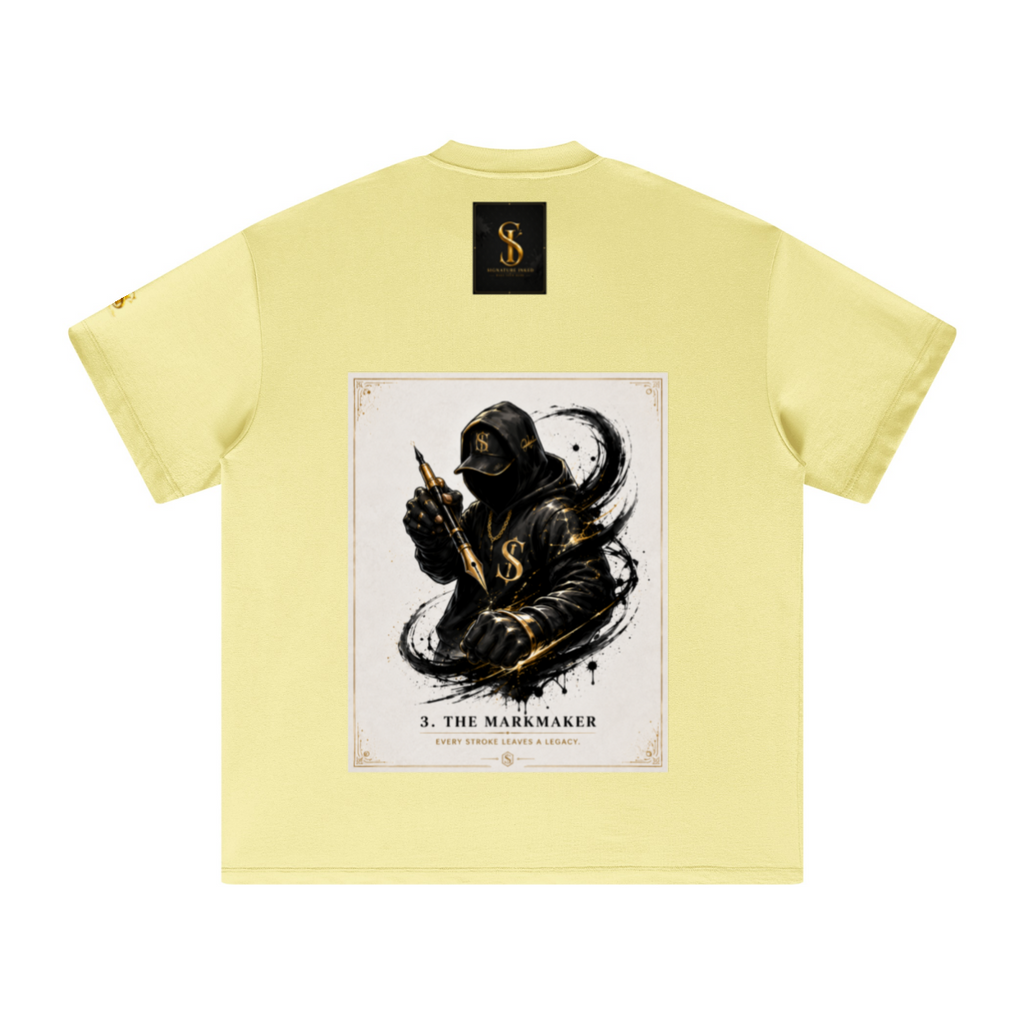 305GSM Unisex FOG Earth-Tone 20-Color Drop-Shoulder T-shirt Yellow