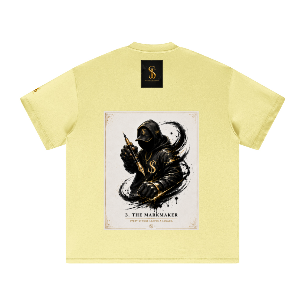 305GSM Unisex FOG Earth-Tone 20-Color Drop-Shoulder T-shirt Yellow