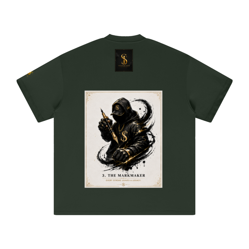 305GSM Unisex FOG Earth-Tone 20-Color Drop-Shoulder T-shirt Dark Green