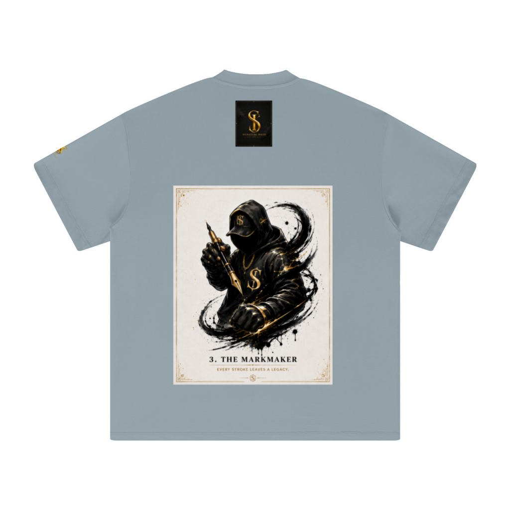 305GSM Unisex FOG Earth-Tone 20-Color Drop-Shoulder T-shirt Haze blue