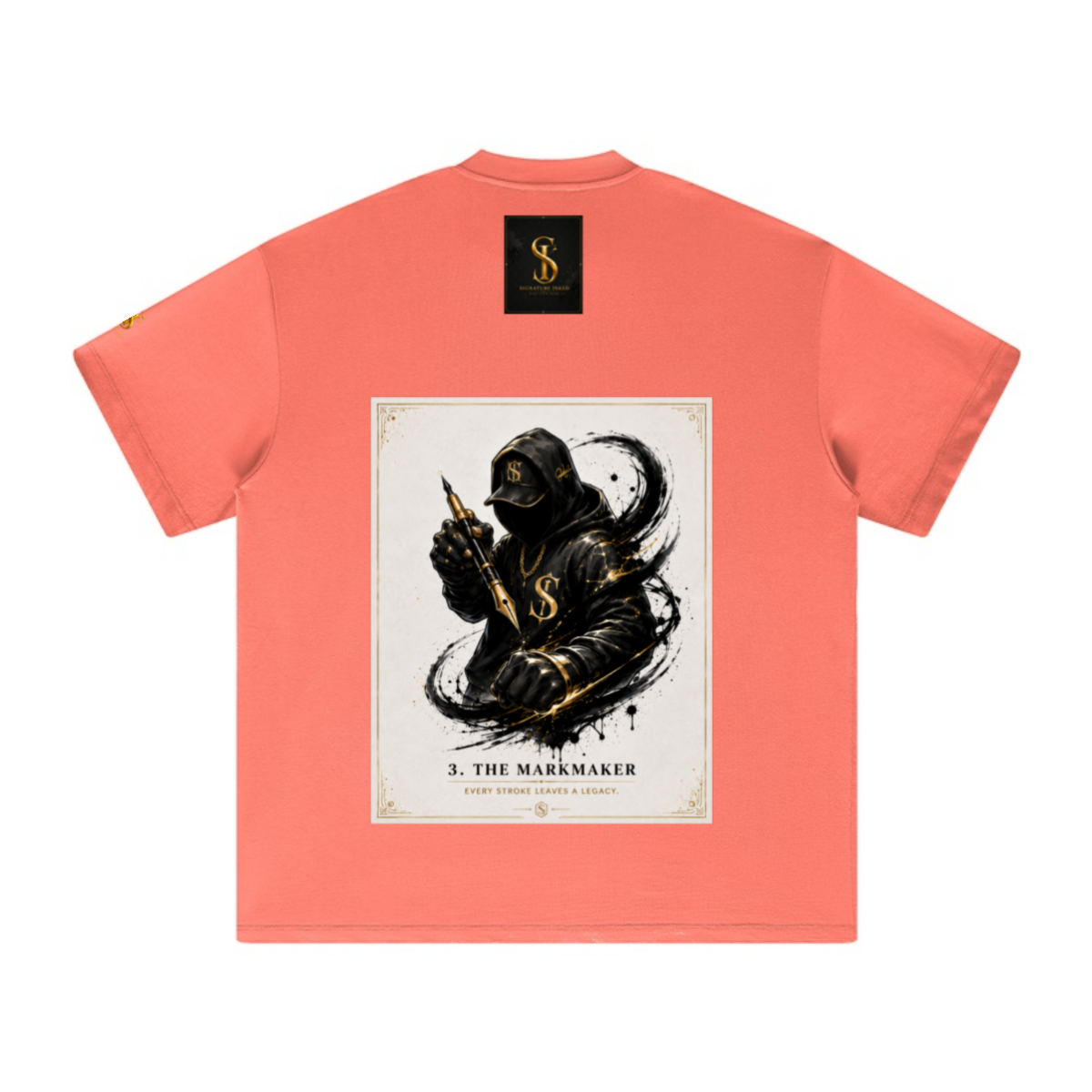 305GSM Unisex FOG Earth-Tone 20-Color Drop-Shoulder T-shirt Orange