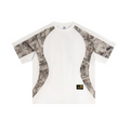 240GSM Men’s Camouflage Structured Panelled T-shirt White